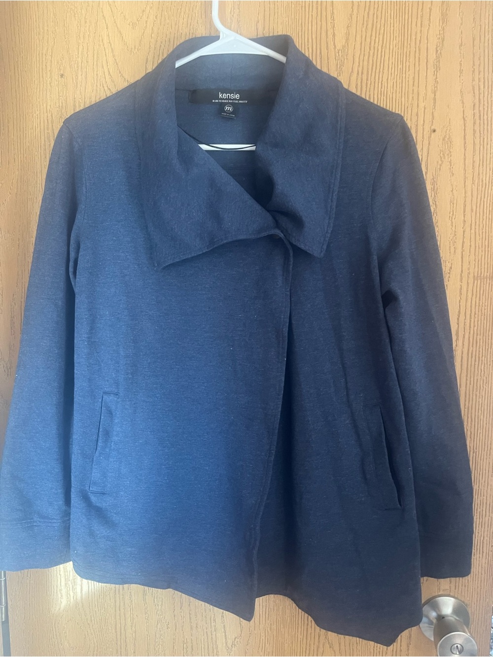 Kensie M blue sweater coat